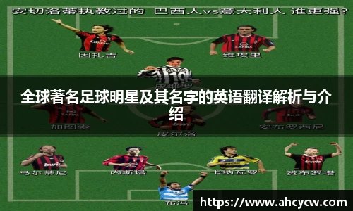 全球著名足球明星及其名字的英语翻译解析与介绍